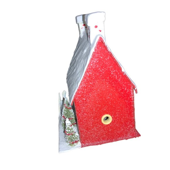 Christmas Village Cardboard Church School Town House Building - Picture 4 of 9